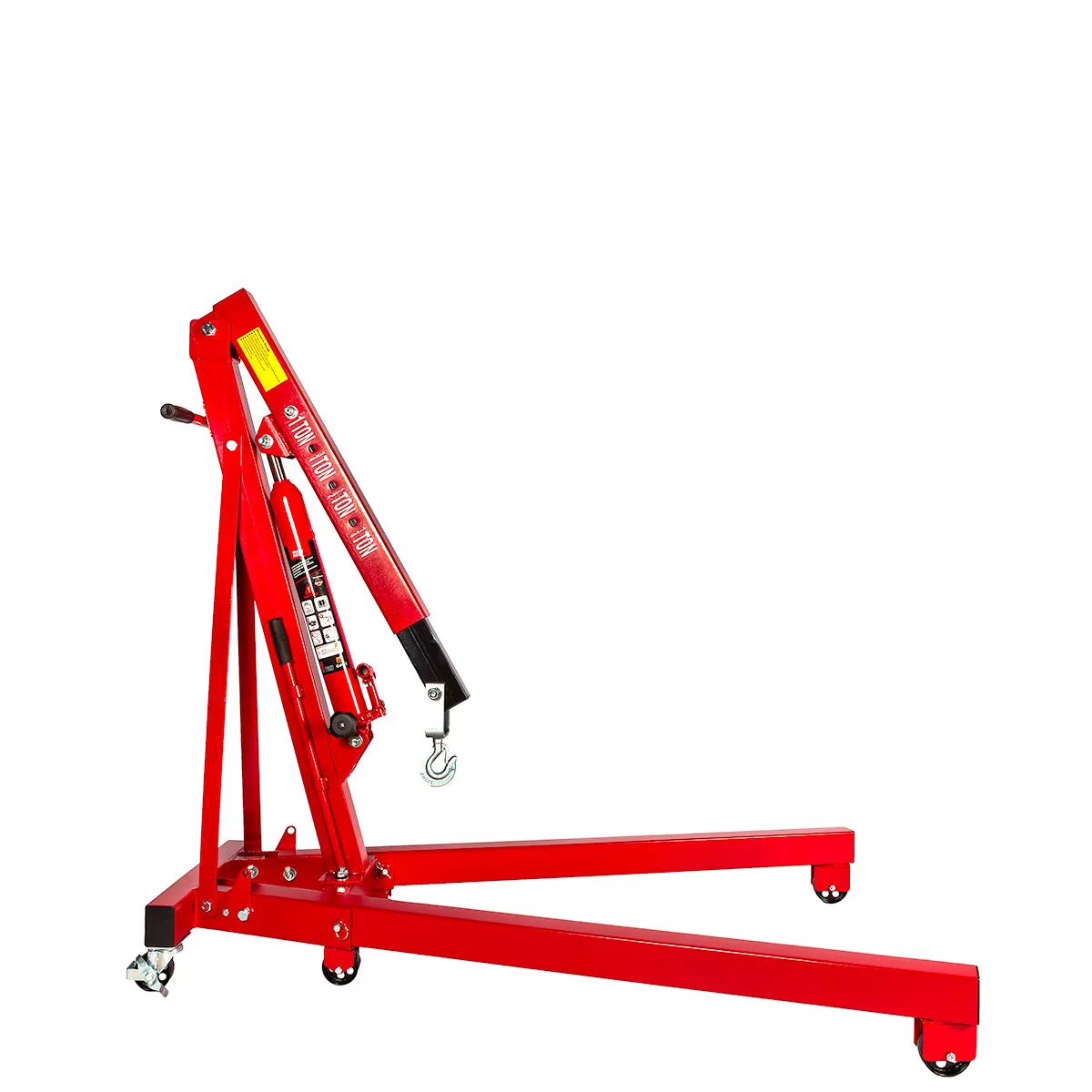 Big Red Torin 1-Ton Hydraulic Folding Engine Crane. Lifting Range 160-2040 mm