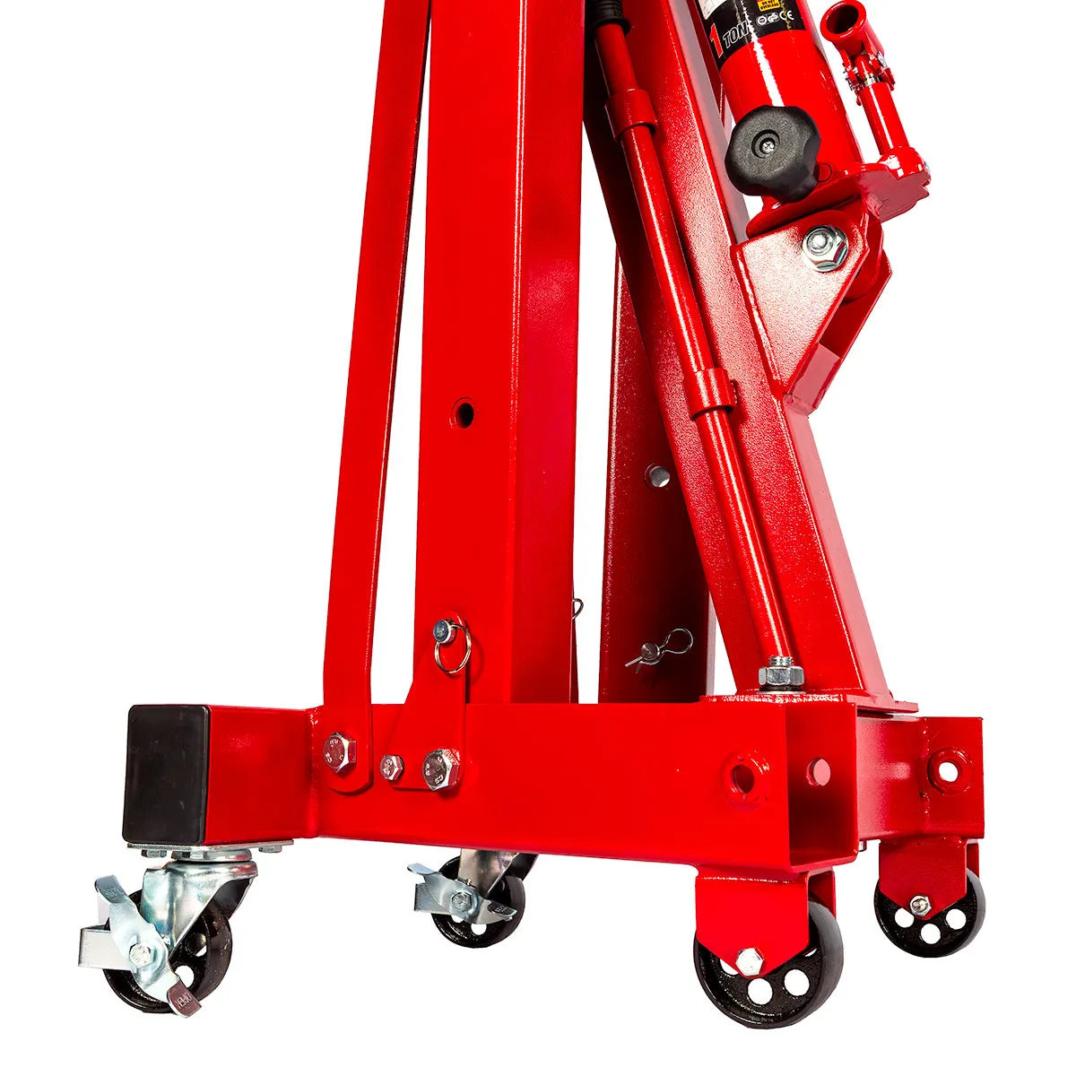 Big Red Torin 1-Ton Hydraulic Folding Engine Crane. Lifting Range 160-2040 mm