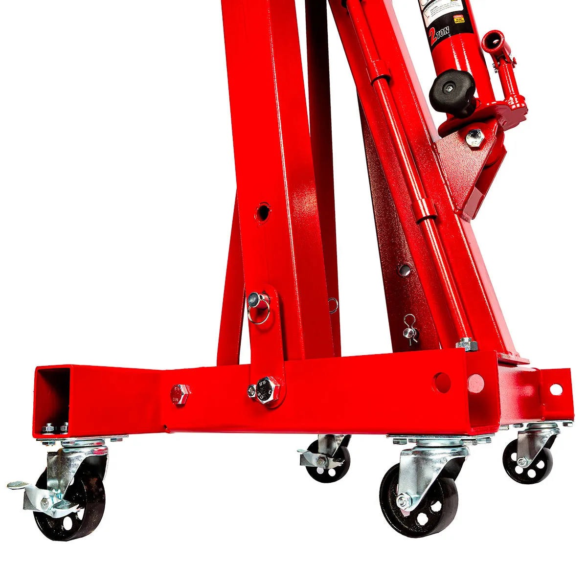 Big Red Torin 2-Ton Hydraulic Folding Engine Crane. Lifting Range 25-2240 mm