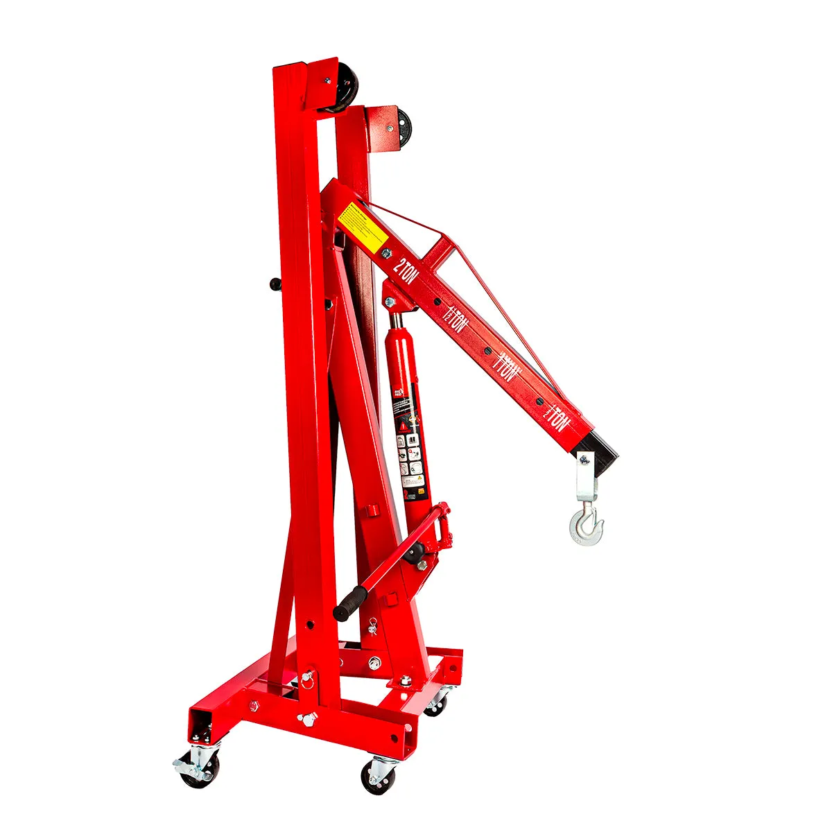 Big Red Torin 2-Ton Hydraulic Folding Engine Crane. Lifting Range 25-2240 mm