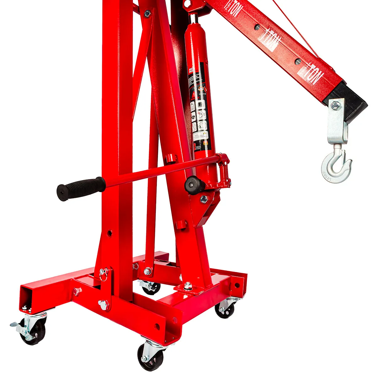 Big Red Torin 2-Ton Hydraulic Folding Engine Crane. Lifting Range 25-2240 mm