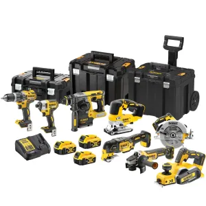 Dewalt DCK755P3T4T1 18V 8 Piece Brushless Power Tool Kit with 3 x 5.0Ah Battery Charger & Toolbox