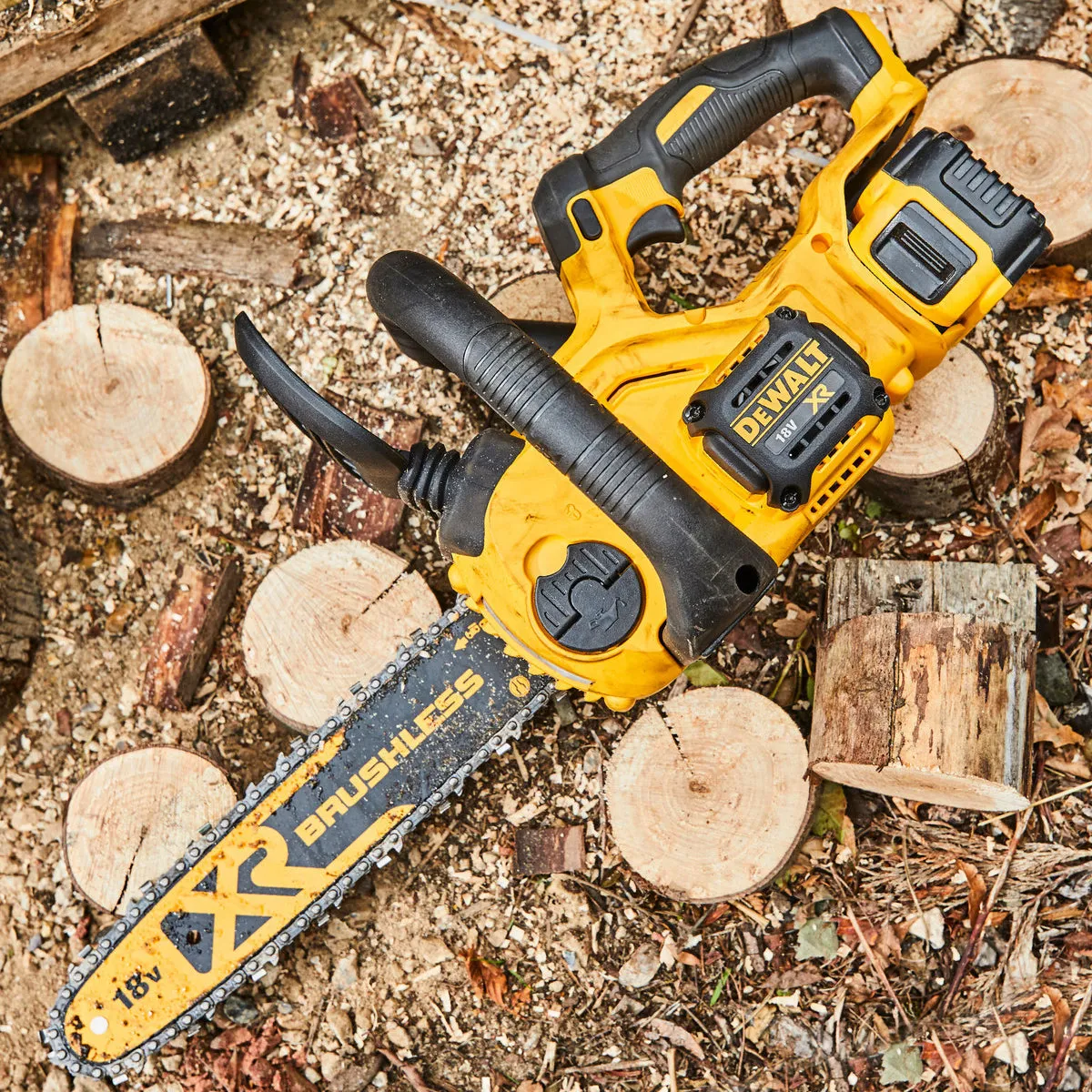 Dewalt DCM565N 18V XR Brushless Chainsaw Body Only Powerful and Lightweight for Efficient Cutting