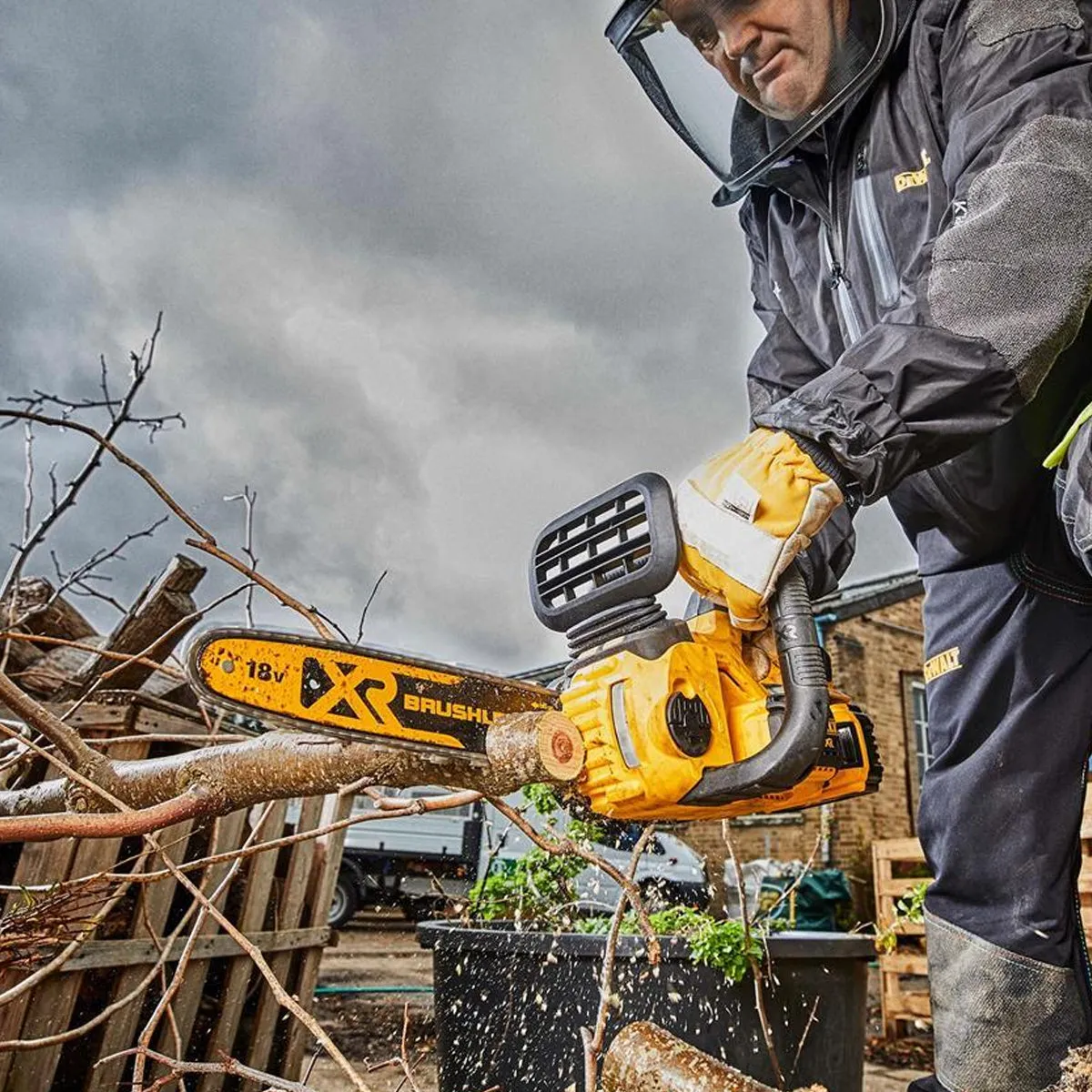 Dewalt DCM565N 18V XR Brushless Chainsaw Body Only Powerful and Lightweight for Efficient Cutting