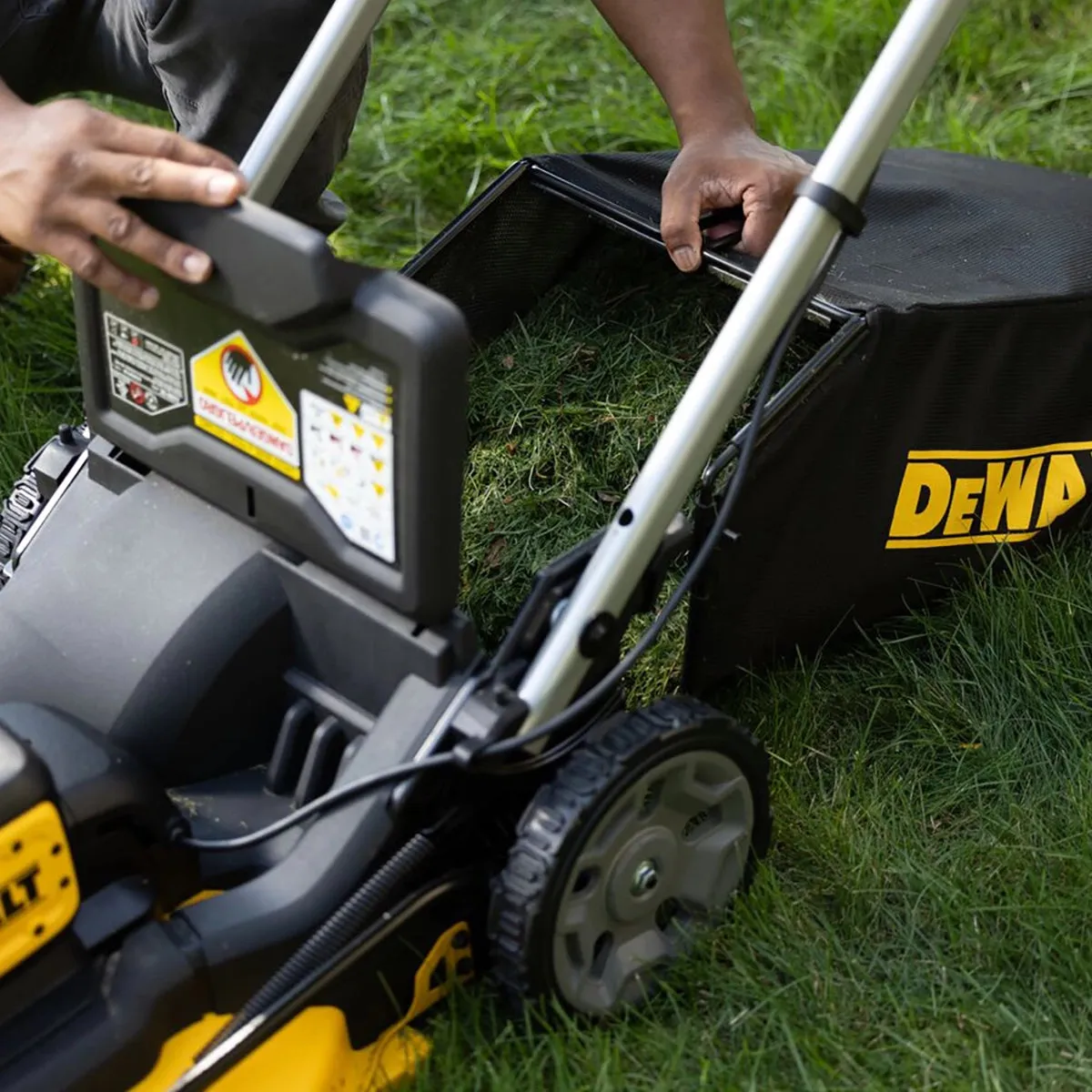 Dewalt DCMWP134N-XJ 36V Brushless 53cm Lawn Mower with 2 x 5.0Ah Battery & Charger