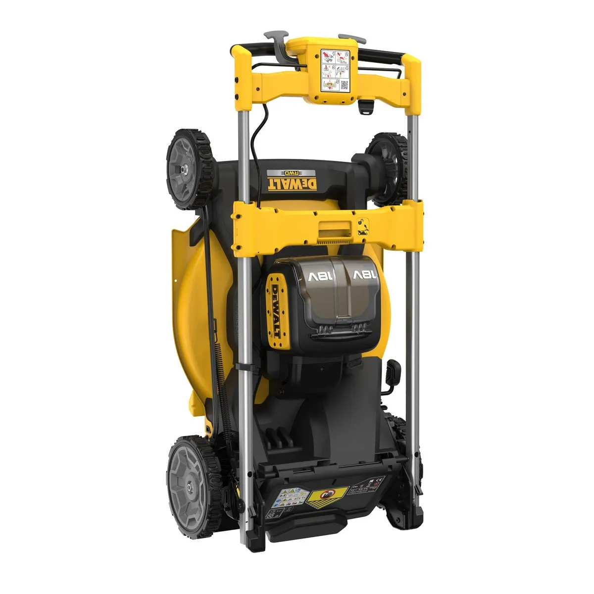 Dewalt DCMWSP156N-XJ 36V Brushless 53cm Self-Propelled Lawn Mower with 2 x 5.0Ah Battery & Charger