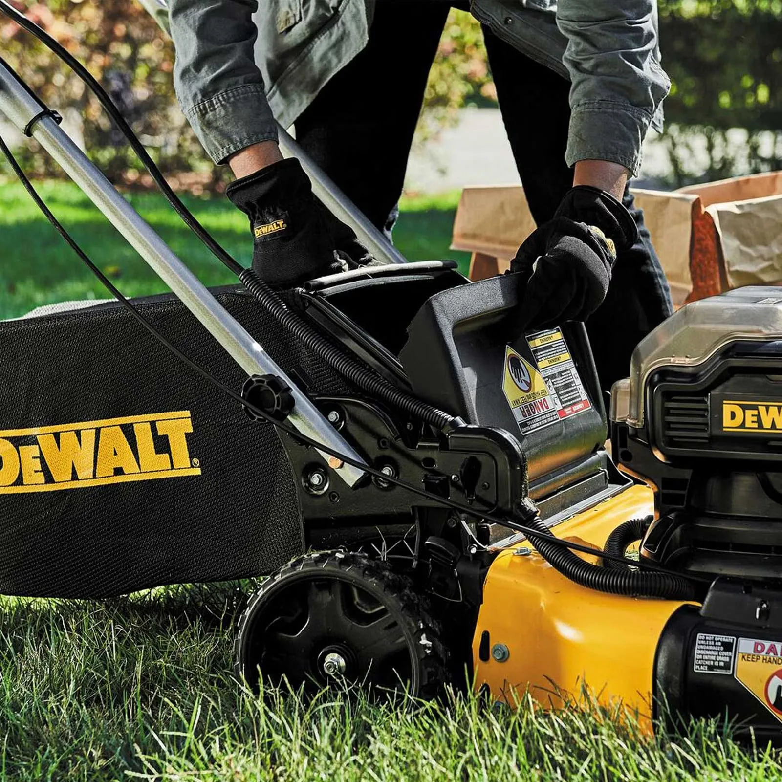 DeWalt DCMWSP564N-XJ 36V XR Brushless Powerful Cordless 53cm Self-Propelled Lawnmower Body Only
