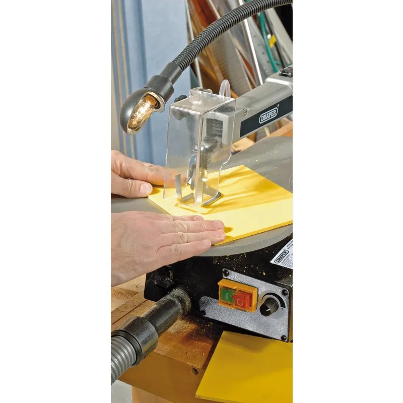 Draper FS405V Variable Speed Scroll Saw with Flexible Drive Shaft and Worklight 405mm 230V/90W 22791
