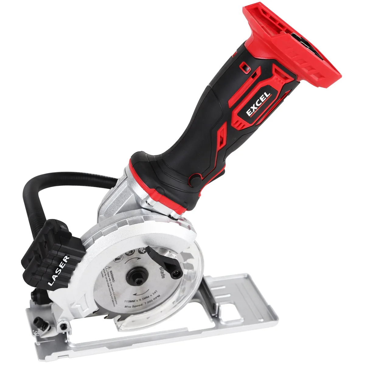 Excel 18V 115mm Mini Circular Saw with 1 x 4.0Ah Battery & Charger