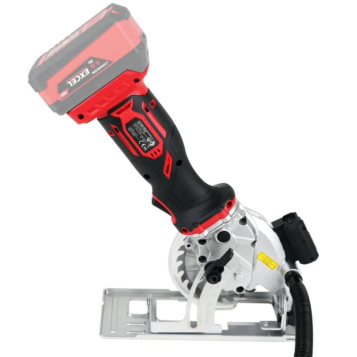 Excel 18V 115mm Mini Circular Saw with 2 x 4.0Ah Battery & Charger