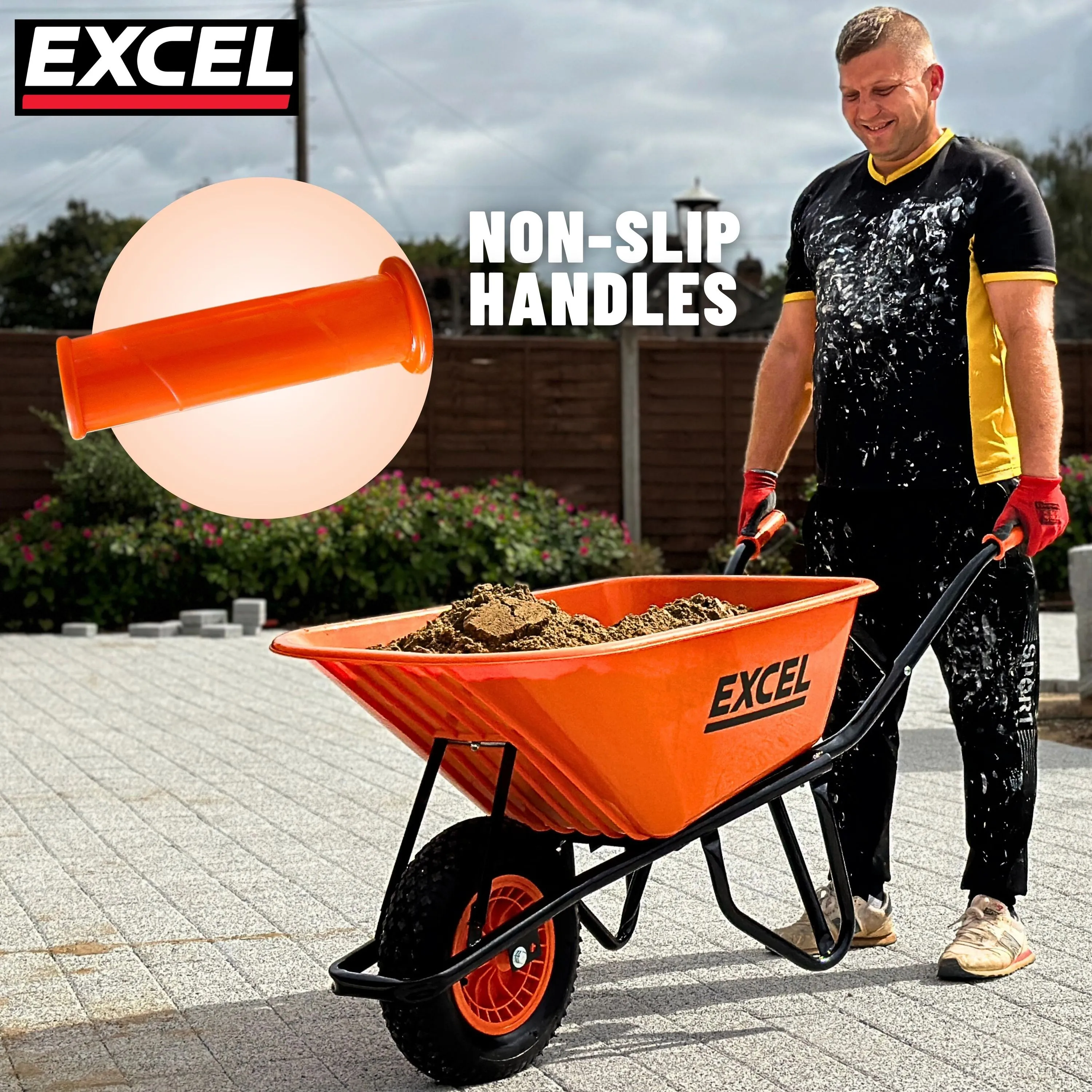 Excel Handle Grips for Heavy Duty 100L Wheelbarrow SKU 30372