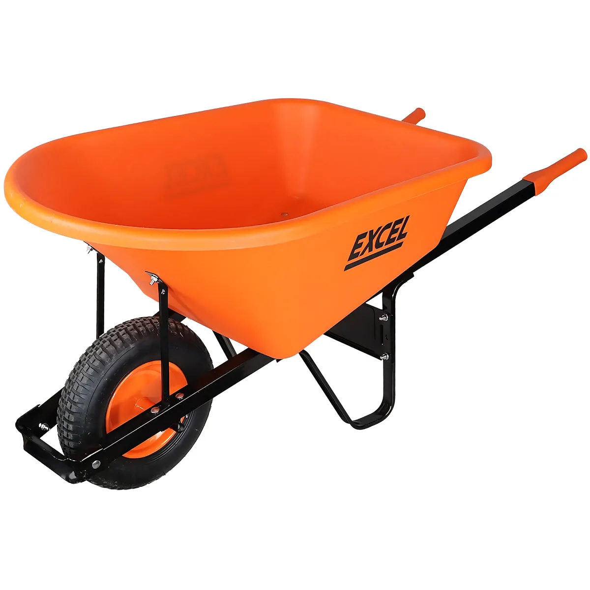 Excel Heavy Duty 120L Wheelbarrow HDPE Plastic Tray