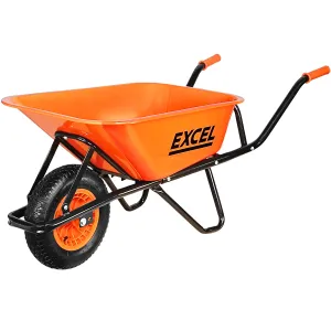 Excel Heavy Duty  Wheelbarrow with Galvanized Steel Tray