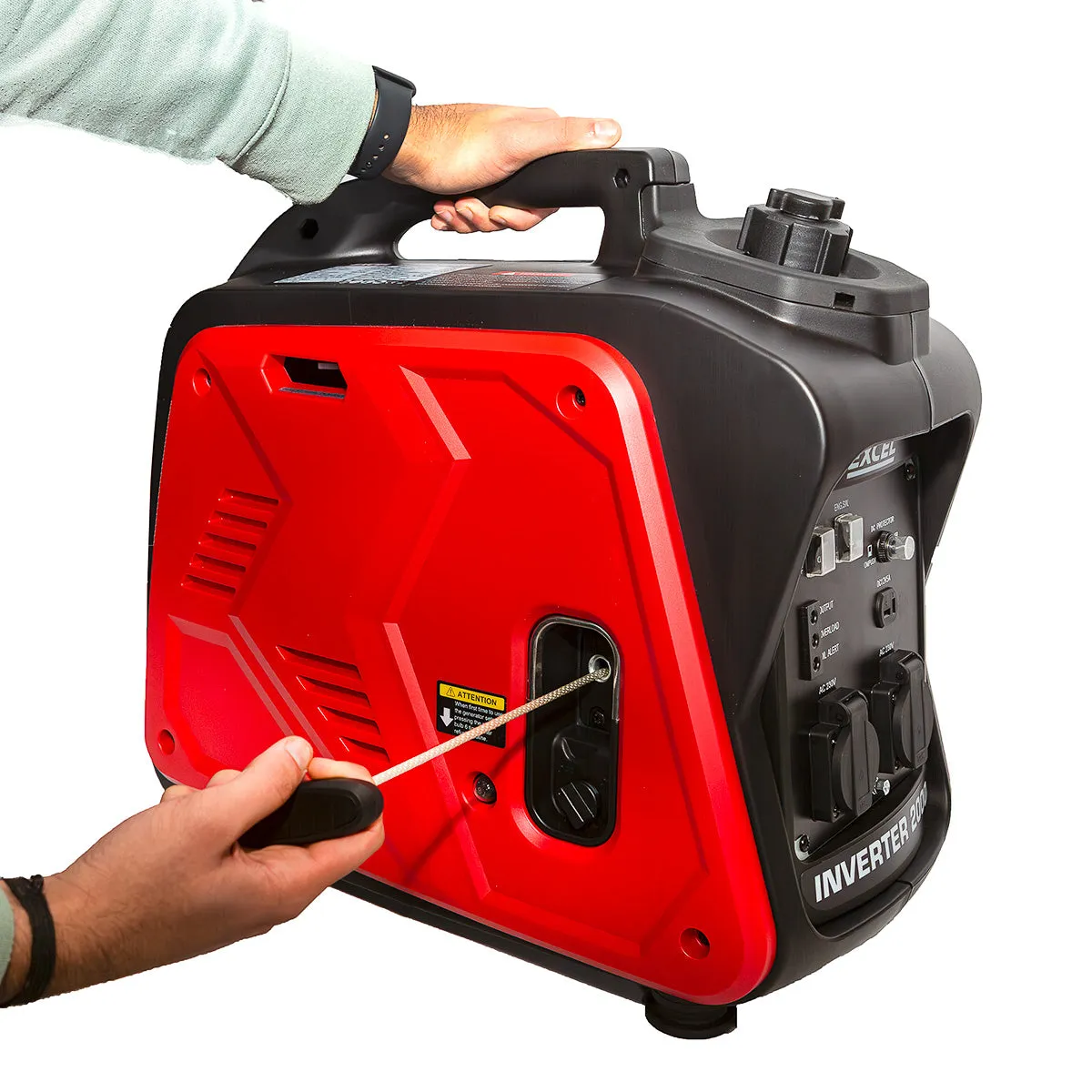 Excel Petrol Inverter Generator 4-Stroke Engine - 1200W Power Output. 60CC for Reliable Outdoor use