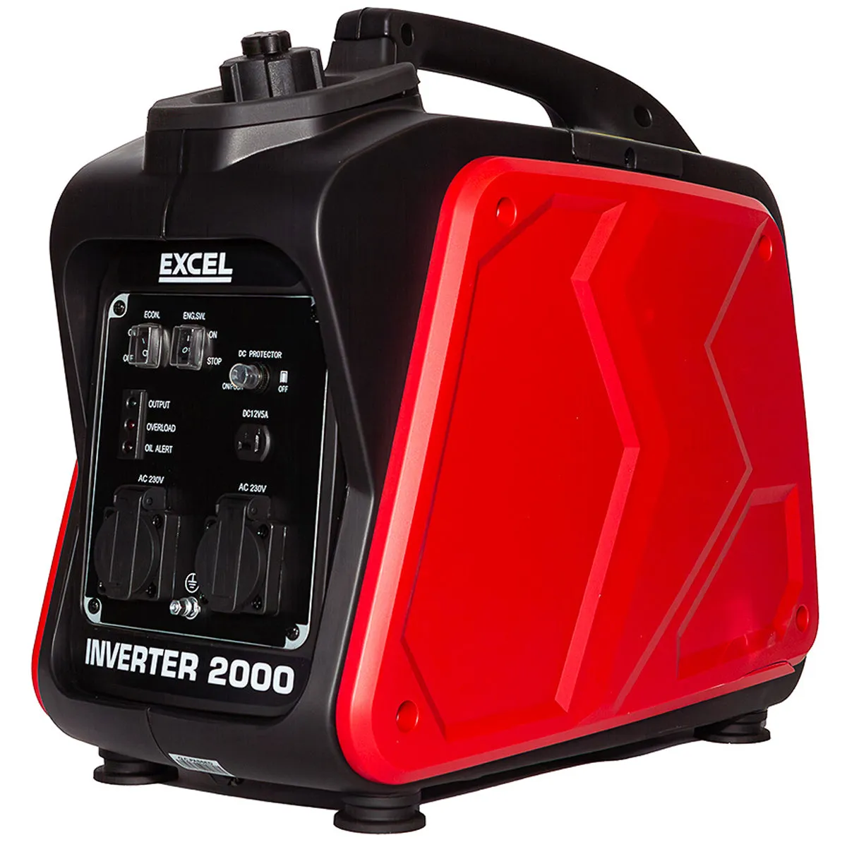 Excel Petrol Inverter Generator 4-Stroke Engine - 2000W Power Output. 99CC for Reliable Outdoor use