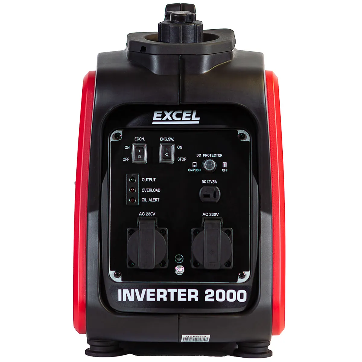 Excel Petrol Inverter Generator 4-Stroke Engine - 2000W Power Output. 99CC for Reliable Outdoor use