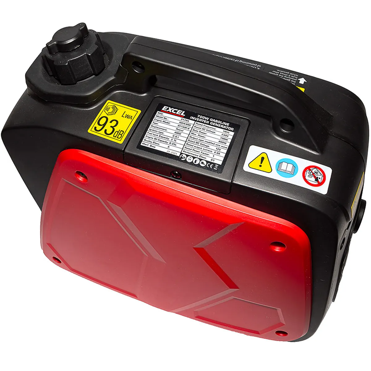 Excel Petrol Inverter Generator 4-Stroke Engine - 800W Power Output. 40CC for Reliable Outdoor use