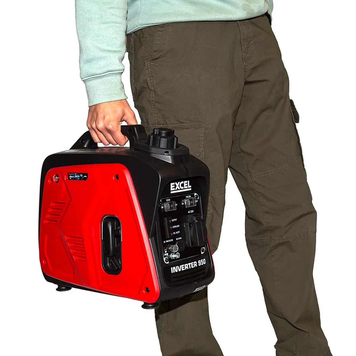 Excel Petrol Inverter Generator 4-Stroke Engine - 800W Power Output. 40CC for Reliable Outdoor use