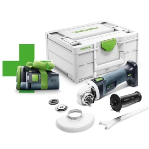 Festool AGC 18-125 EB-Basic-5.0 GB 18V Brushless Cordless 125mm Angle Grinder With 1 x 5.0Ah Battery - 577595 Item Condition Seller Refurbished