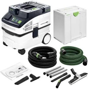 Festool CT 15 E 230V GB Mobile Dust Extractor - 577412 With Floor Cleaning Set 577259