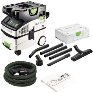 Festool CTL MIDI I 230V GB Mobile Dust Extractor CLEANTEC - 574835 With Compact Cleaning Set 577257