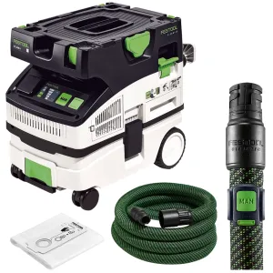 Festool CTL MINI I 230V GB Mobile Dust Extractor CLEANTEC- 574843 With Bluetooth Remote Control 202098
