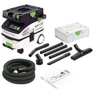 Festool CTL MINI I 230V GB Mobile Dust Extractor CLEANTEC- 574843 With Compact Cleaning Set 577257