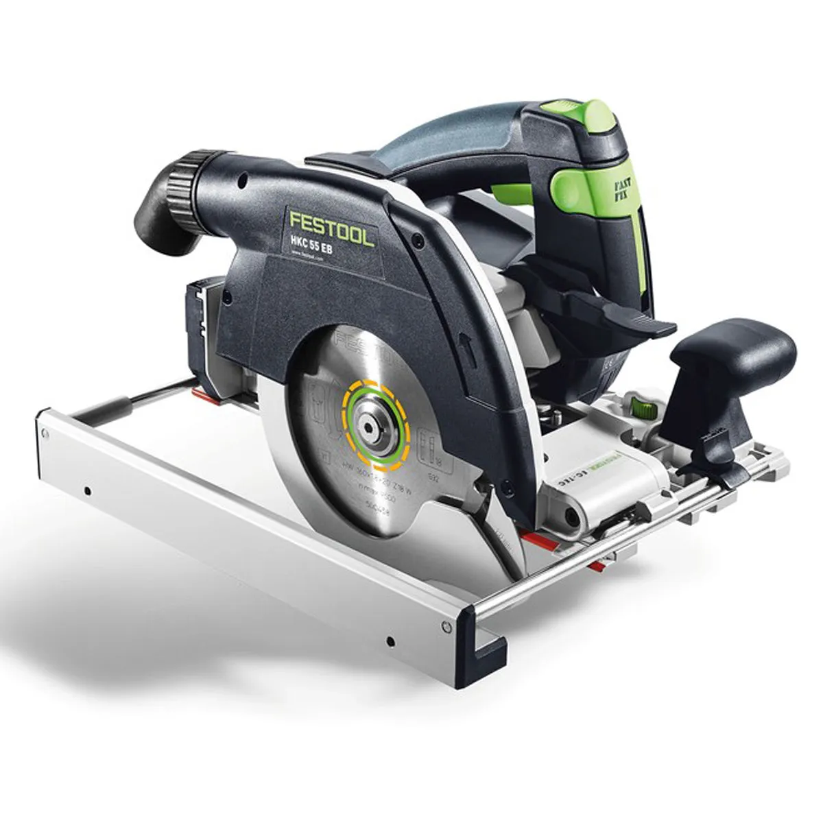 Festool HKC 55 EB-Basic-5.0 18V Brushless 160mm Circular Saw - 577034 With 1 x 5.0Ah Battery. Charger & 670mm Guide Rail