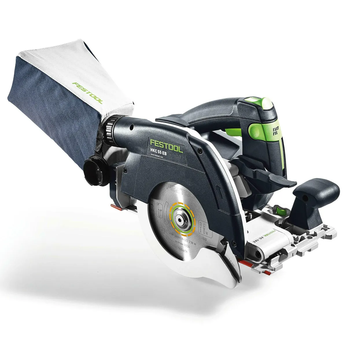 Festool HKC 55 EB-Basic-5.0 18V Brushless 160mm Circular Saw - 577034 With 1 x 5.0Ah Battery. Charger & Case
