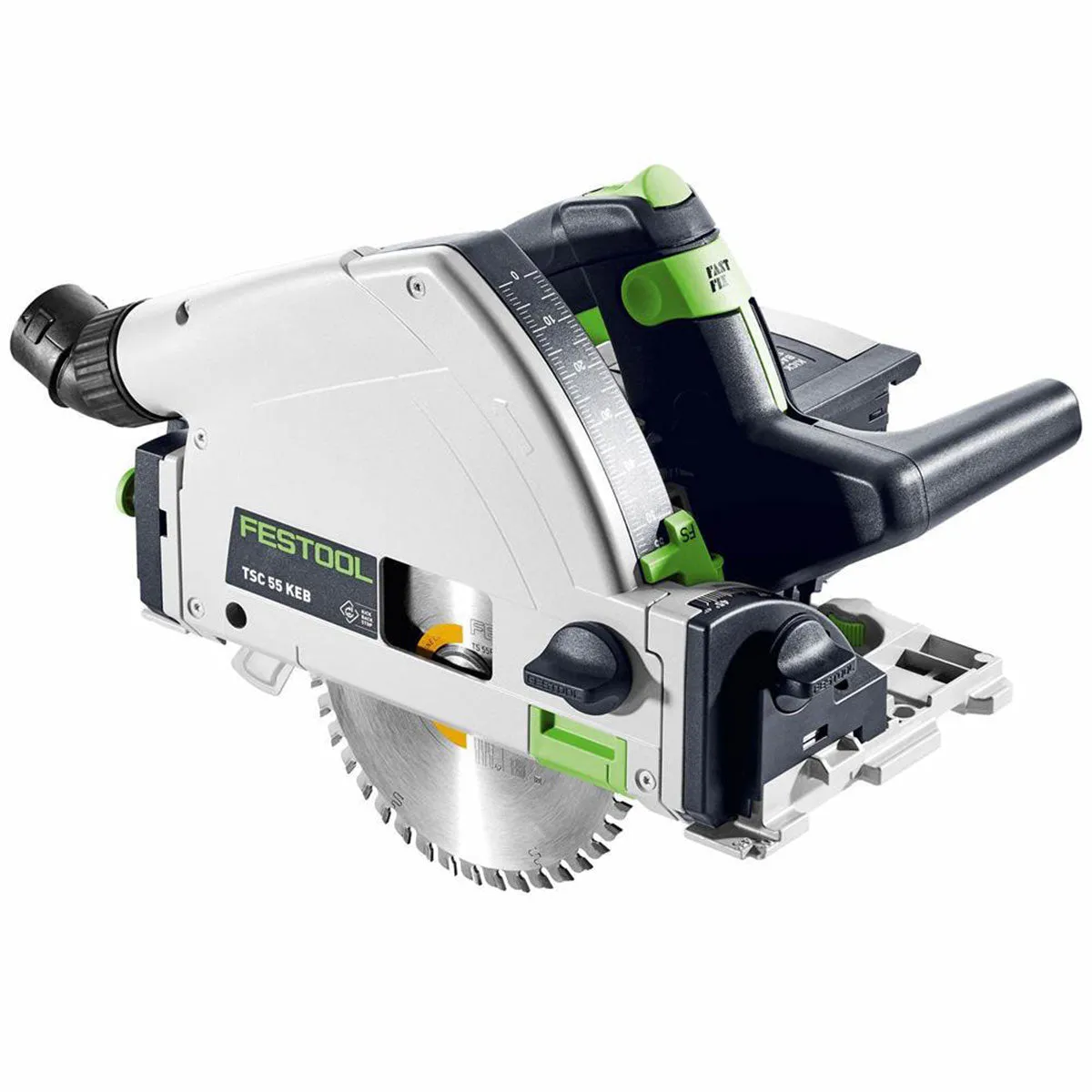 Festool TSC 55 KEB-Basic-5.0 GB 18V BL Plunge-Cut Saw - 577589 With 2 x 5.0Ah Batteries. Charger & 1 x Guide Rail Kit
