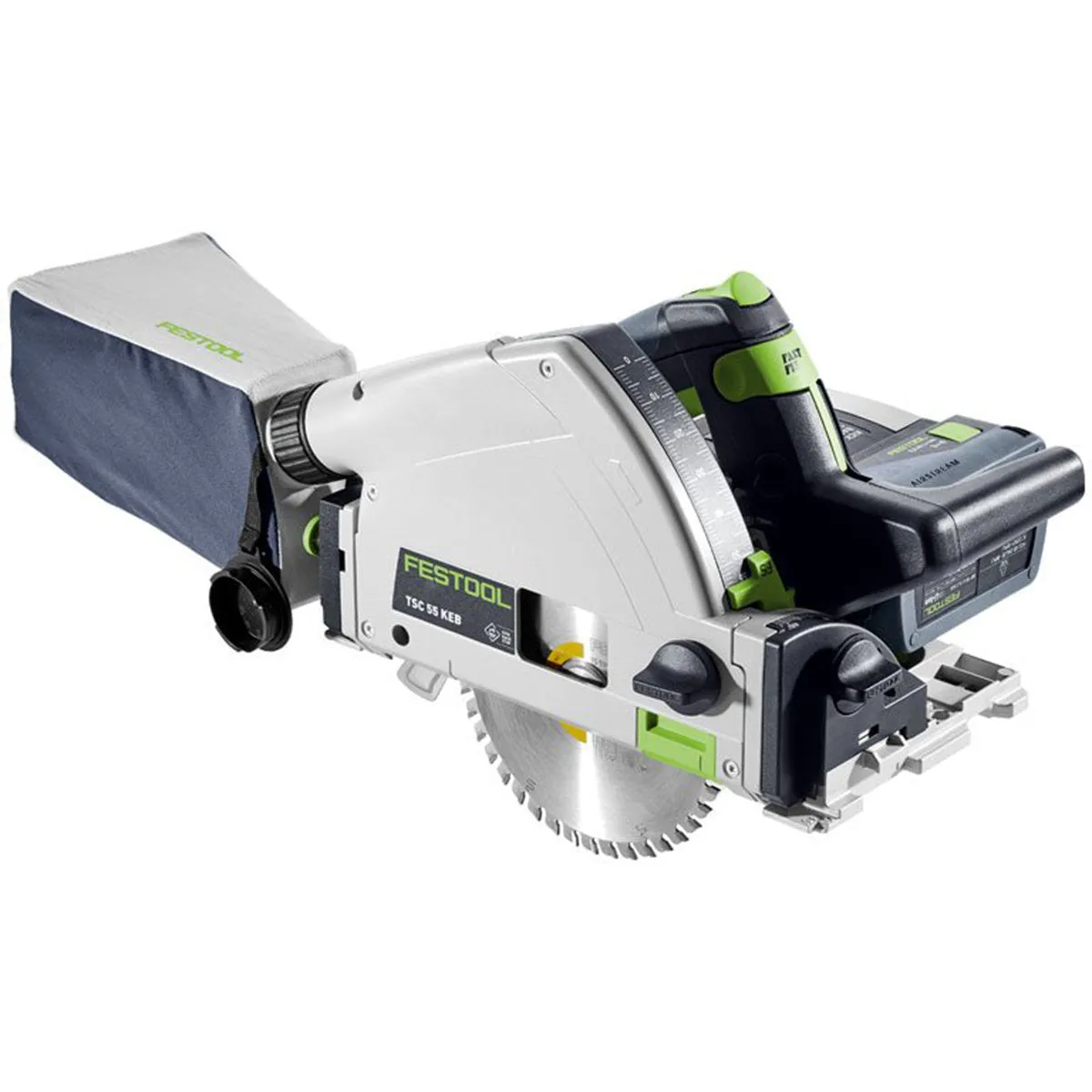 Festool TSC 55 KEB-Basic-5.0 GB 18V BL Plunge-Cut Saw - 577589 With 2 x 5.0Ah Batteries. Charger & 1 x Guide Rail Kit