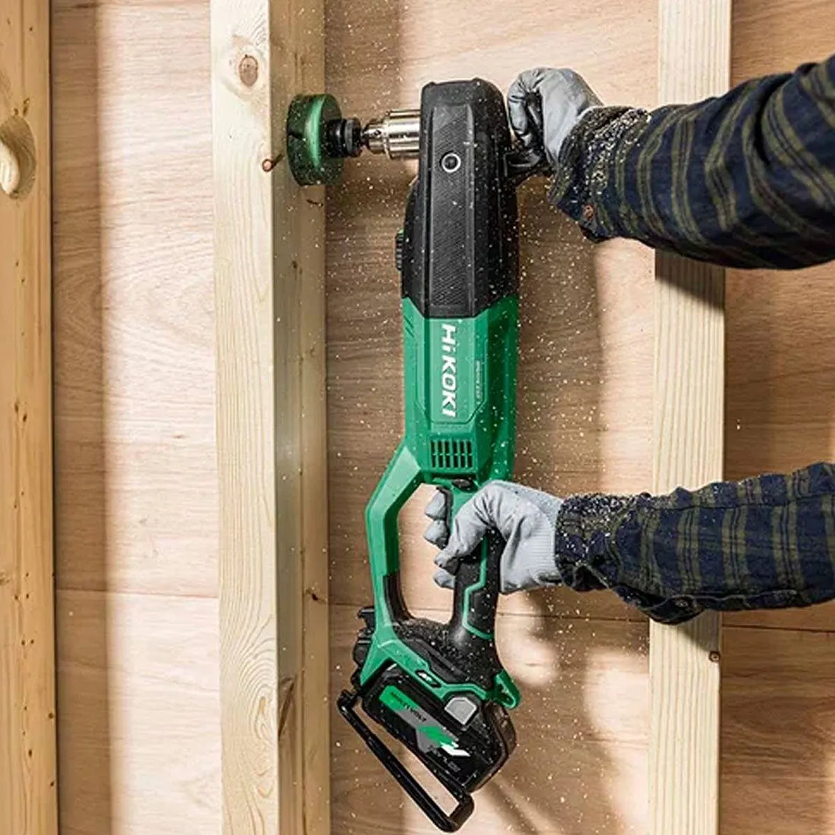 Hikoki D36DYAW4Z 36V MultiVolt Brushless 1/2 Angle Drill with 1 x 5.0Ah Battery & Charger