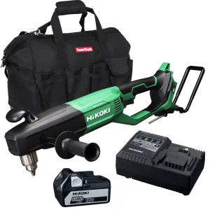 Hikoki D36DYAW4Z 36V MultiVolt Brushless 1/2 Angle Drill with 1 x 5.0Ah Battery Charger & Bag