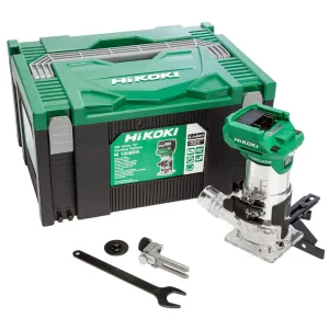 Hikoki M1808DAJ2Z 18V 1/4 Brushless Router Trimmer Body with Carry Case