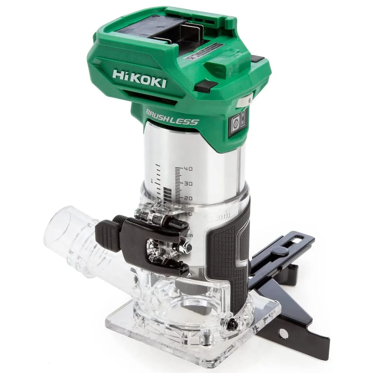 Hikoki M1808DAJ2Z 18V 1/4 Brushless Router Trimmer with 1 x 2.5Ah/5.0Ah Battery & Charger