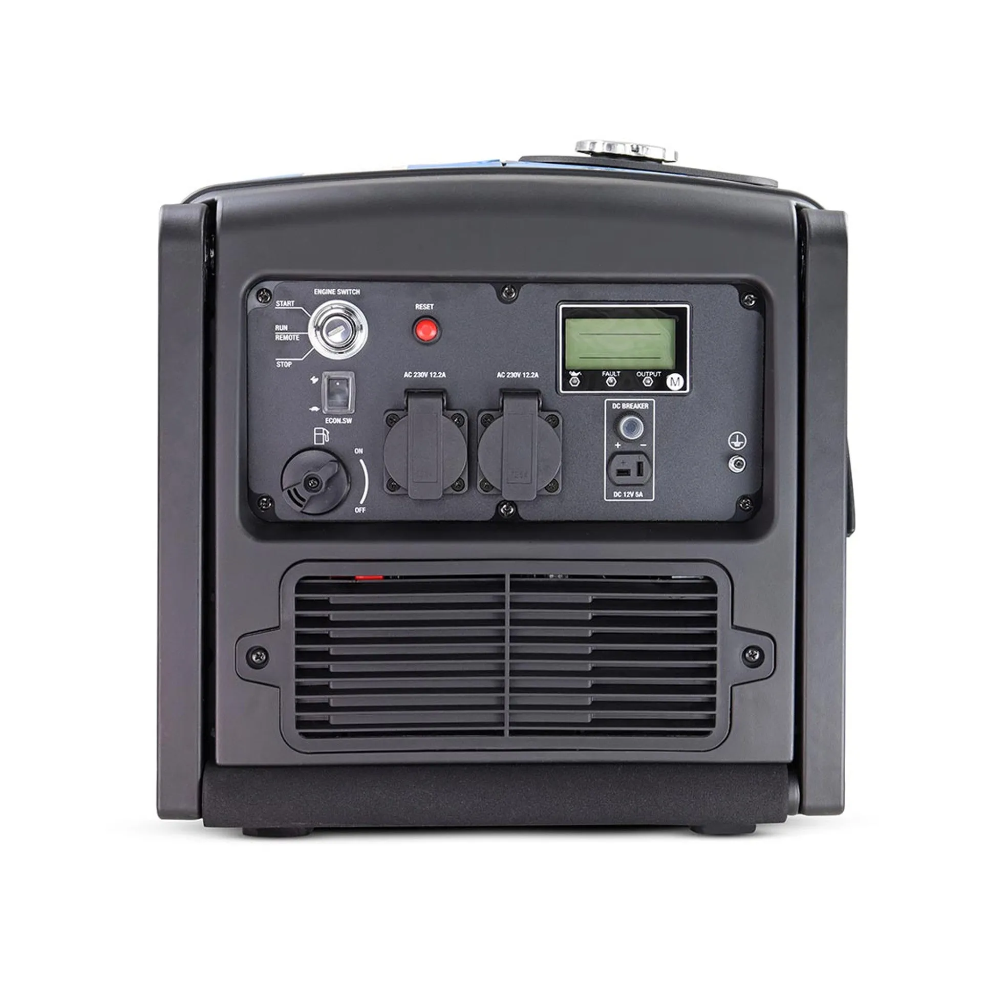 Hyundai HY3200SEi Petrol Inverter Generator. Remote Keyfob & Electric Start. Wheel Kit 3200W/240V