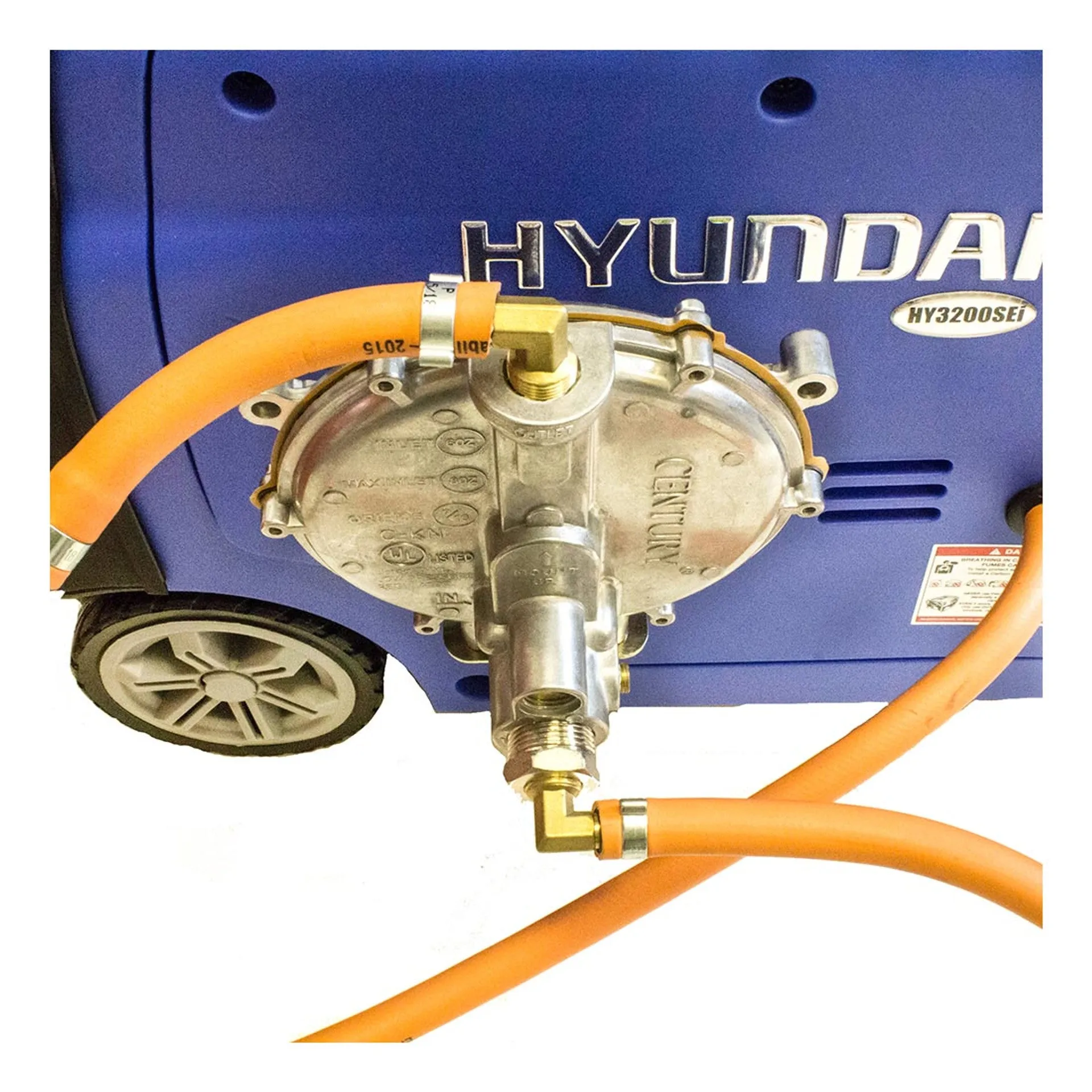 Hyundai HY3200SEi Petrol Inverter Generator. Remote Keyfob & Electric Start. Wheel Kit 3200W/240V