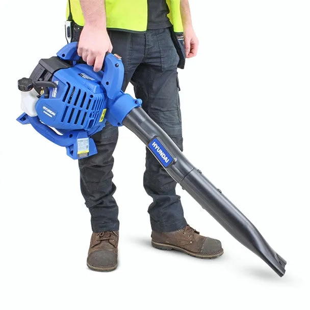 Hyundai HYBV2600X 26cc 3-in-1 Petrol Leaf Blower. Garden Vac & Shredder