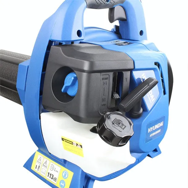 Hyundai HYBV2600X 26cc 3-in-1 Petrol Leaf Blower. Garden Vac & Shredder