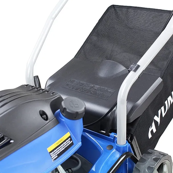 Hyundai HYM400P 40cm Petrol Lawnmower 79cc Engine. 25-75mm Cuts. 45L Grass Catcher & Rear Discharge
