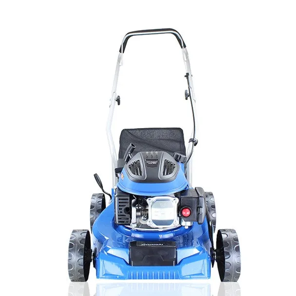 Hyundai HYM400P 40cm Petrol Lawnmower 79cc Engine. 25-75mm Cuts. 45L Grass Catcher & Rear Discharge