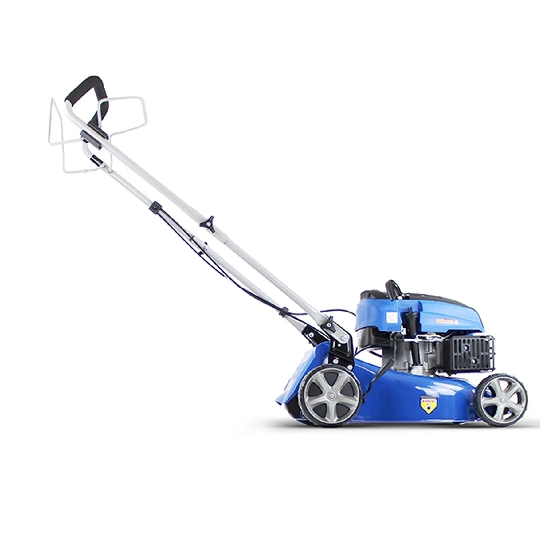 Hyundai HYM430SP 43cm Self-Propelled Petrol Lawnmower 139cc Engine. 25-75mm Cut & Rear Discharge