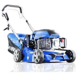 Hyundai HYM430SPE 42cm Self-Propelled Petrol Lawnmower 139cc Engine Electric Start. Rear Discharge & Mulching