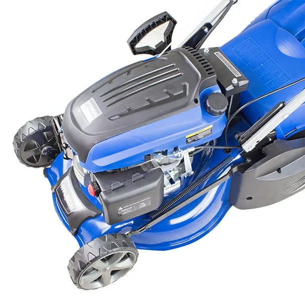 Hyundai HYM430SPER 43cm Electric-Start Self-Propelled Petrol Roller Lawnmower 139cc Engine & 25-75mm Cuts