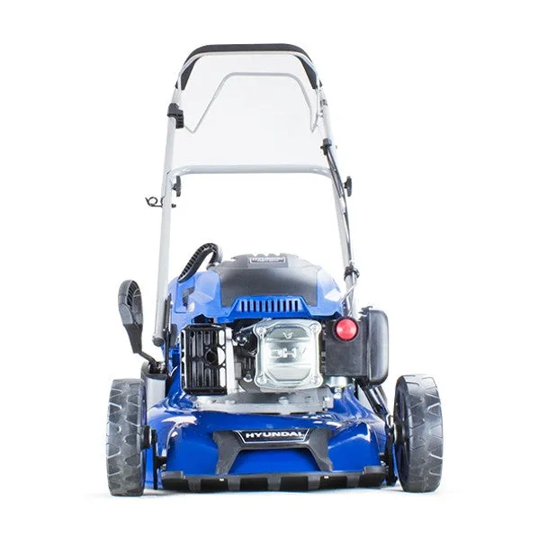 Hyundai HYM430SPR 43cm Self-Propelled Petrol Roller Lawnmower. 25-75mm Cuts & Rear Discharge