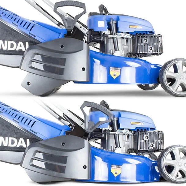 Hyundai HYM430SPR 43cm Self-Propelled Petrol Roller Lawnmower. 25-75mm Cuts & Rear Discharge