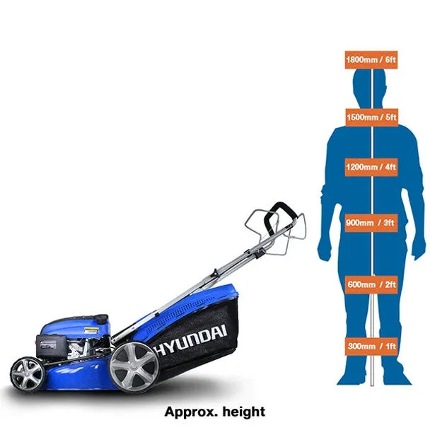 Hyundai HYM460SP 139cc Self-Propelled Petrol Lawn mower 18/46cm