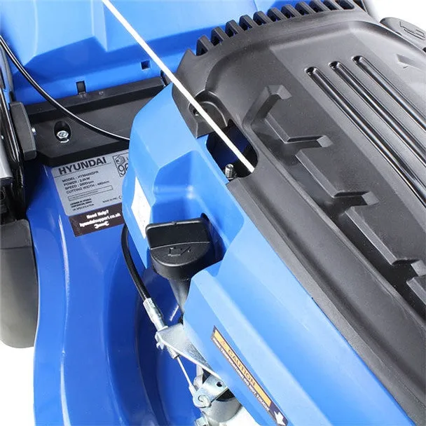 Hyundai HYM480SPR 48cm Self-Propelled Petrol Roller Lawnmower 139cc Engine & 70L Grass Catcher