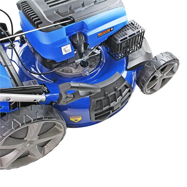 Hyundai HYM510SP 51cm Self-Propelled Petrol Lawnmower. Mulch. Rear & Side Discharge. Hose Connector