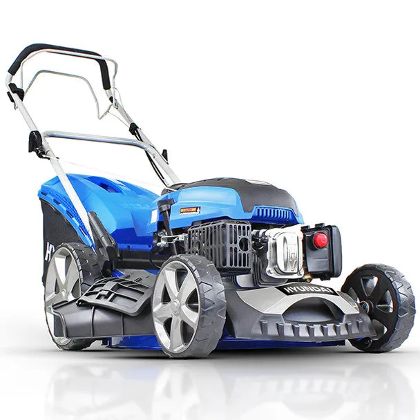 Hyundai HYM510SP 51cm Self-Propelled Petrol Lawnmower. Mulch. Rear & Side Discharge. Hose Connector